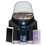 Cooler Backpack - Family Size. Heavy Duty 1680D Fabric, High Density Thick Foam Insulation, 2 Heat Sealed Removable Thick Peva Liners, Large Padded Pockets, Strong Zippers