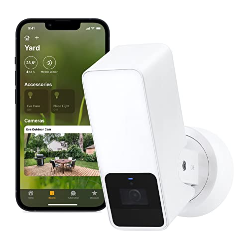 Eve Outdoor Cam white (Apple Home) – Secure floodlight camera