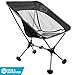 WildHorn Outfitters Terralite Portable Camp/Beach Chair (Supports 350 lbs) with TerraGrip Feet - Black