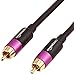 Amazon Basics RCA Audio Subwoofer Cable - 25 Feet, Black