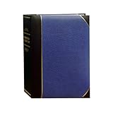 Pioneer Photo Albums BT-68 100-Pocket Leatherette Cover Ledger Style Le Memo Photo Album, 6 by 8-Inch, Blue and Black