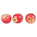 Juvale Apples for Crafts & Decoration - 2.7 x 2.2 x 2.5 in, Red & Green, 6-Pack - Realistic Artificial Fruit That Look Real - Decorative Fruit for Home Decor