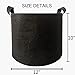 Adorma 10 Packs 5 Gallon Grow Bags, Heavy Duty 300G Thickened Nonwoven Fabric Plant Pots with Handlethumb 1