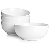 DOWAN 39 OZ Large Deep Bowls Set of 4 - White