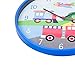 Wildkin Kids Wall Clock for Boys and Girls, Features Silent Quartz Movement, Glass and Durable Plastic Cover, Battery Not Included, Measures 12 x 1.63 x 12 Inches,Olive Kids(Trains, Planes and Trucks)