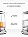 Willsence Electric Kettle, Electric Tea Kettle Stainless Steel Glass Boiler Hot Water Tea Heater with Temperature Control LCD Display, Removable Tea Infuser, 1.7 L, 1200W