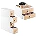 iDesign RealWood 4-Drawer Flip Vanity Organizer - 2.6