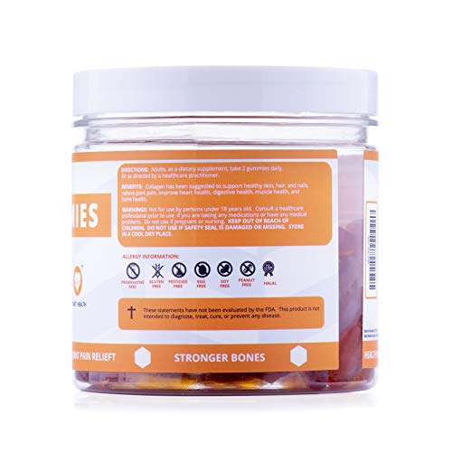 Collagen Gummies for Men and Women's Hair, Skin, and Nails (90 Gummies) Joint Care Vitamin for Anti- - //coolthings.us