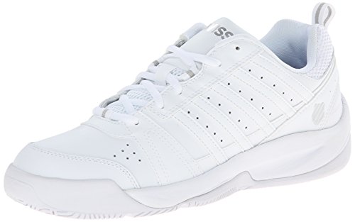 K-Swiss Men's Vendy II Everyday Tennis Shoe, White/Silver, 10.5 M US