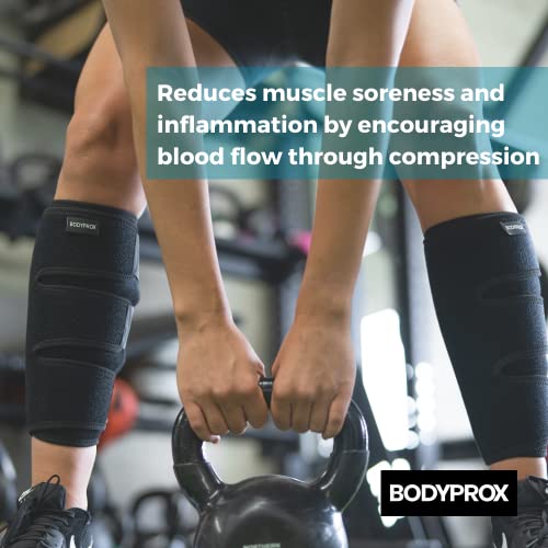 Bodyprox Calf Support Brace 2 Pack, Adjustable Shin Splint Compression