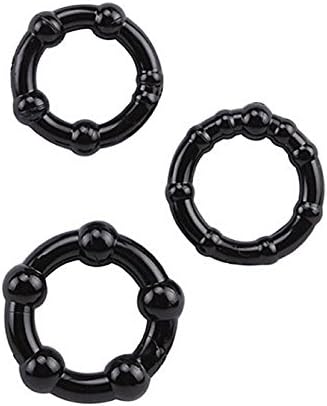 Waterproof Silicone Delay Control Cockrings Penis Ring 3Pcs
