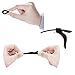 Kalevel Eyeglass Ear Grip Silicone Ear Hooks Holder Ear Grips for Glasses Anti-Slip Ear Grip Hook for Eyeglasses Glasses (3 Pairs 3 Sizes) (Black)