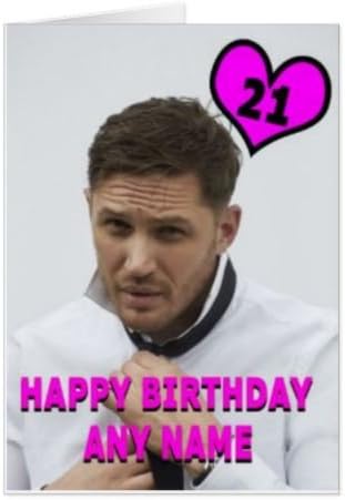 Tom Hardy Birthday Card - Personalised