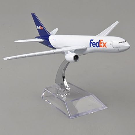 1:300 FedEx Boeing 777-FS2 Scale Metal Model Aircraft, Highly Detailed Souvenir Model Aircraft Collection