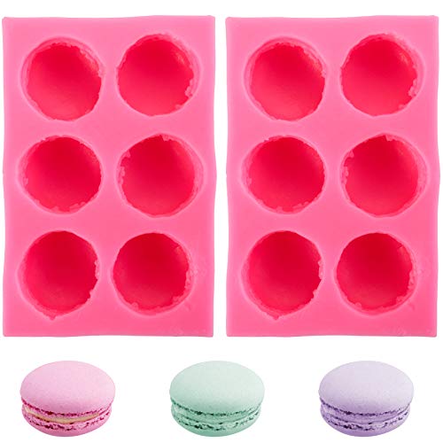 molde de silicona MACARON 3D para artesanias 6 cavidades 2u