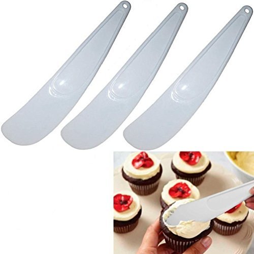 Set Of 3 Folding, Smoothing Spatulas