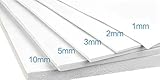 Shanghaipop 1Pcs EVA Foam Sheets 35x50cm Kids Handmade DIY Craft Cosplay Model 1~10mm Thickness (35cm x 100cm x 5mm, White)