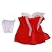 MonkeyJack Red One-piece Dress Leggings Pants Clothes Fit for 17'' Zapf Baby Born Doll