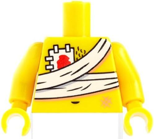 Citizen Brick Custom Printed LOOSE Yellow Wounded Torso