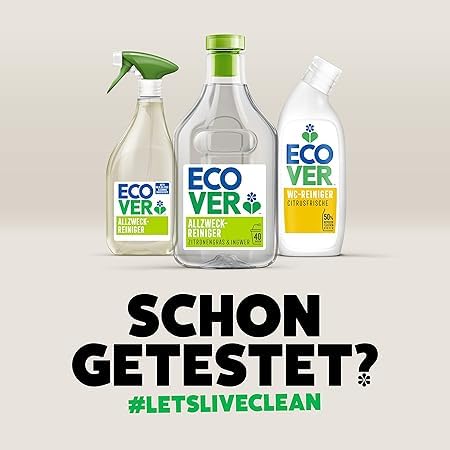 Ecover Toilettenreiniger, entfernt Kalkablagerungen und Verschmutzungen, kraftvoller Citrusduft für hygienische Sauberkeit, 1 Pack thumbnail 3