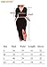 Club Dresses for Women Party Night Bodycon Asymmetrical Hem Midi Dress X-Large Black