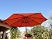 Formosa Covers 9ft 8 Ribs Outdoor Umbrella Replacement Canopy Universal Fit for Octagon Market Patio Top in Terracotta (Canopy Only)