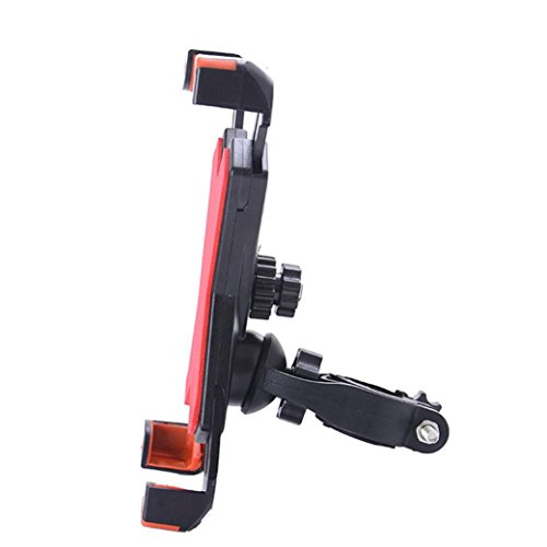 Feccile S-ports & Fit-ness Universal Motorcycle Bike Cell Phone Holder Bicycle Handlebar Mount,1Pcs (Red) - Thumbnail 2