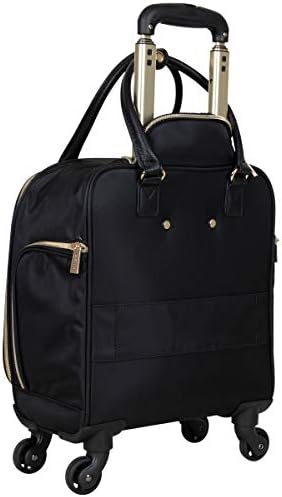 Kenneth Cole Reaction Women's Chelsea Collection 17" Chevron Quilted Softside 4-Wheel Spinner Underseater Carry-On Suitcase, Black 8 Kenneth Cole Reaction Women's Chelsea Collection 17" Chevron Quilted Softside 4-Wheel Spinner Underseater Carry-On Suitcase, Black
