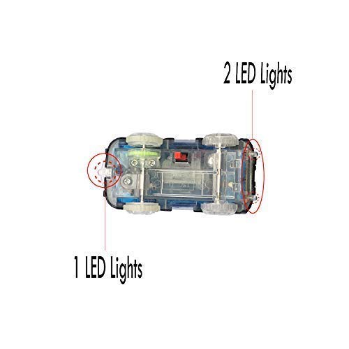 image for NingZhong Replacement Race Track Car with 3 LED Lights Glow in The Dar