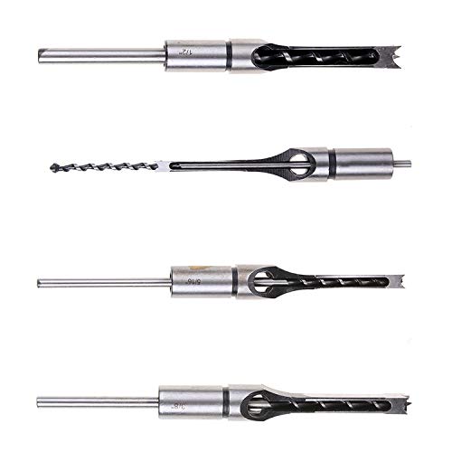Universal Tool,Square Hole Mortiser Drill Bit Hole Drill Guide Positioner Mortising Chisel Drill for DIY Woodworking Electric Drill Tools - Thumbnail 5