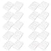 Mallofusa 10 Pack Colorful Sports Basketball Football Absorbent Wristband Party Outdoor Activity (White)