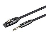 Monoprice 3ft Stage Right XLR Female to 1/4inch TRS Male 16AWG Cable (Gold Plated)