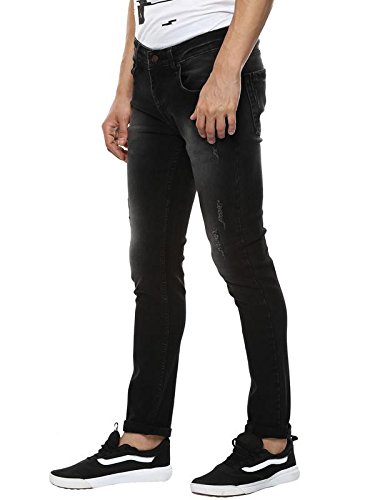 american crew men's slim fit stretch jeans faded black