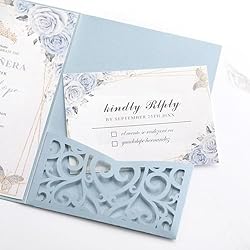 Wedding Invitations with Envelopes and RSVP