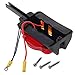 Partsam LED Trailer Fender Lights, Dual Face LED Marker Clearance Lights Assembly, Pre-wired dual light, Amber and Red, fender-mount bracket, Left Part(2Pack)