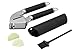 Garlic Press–Best Professional Garlic Mincer-Stainless Steel Crusher / Presser with Tube Peeler and Cleaning Brush