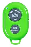 Bluetooth Wireless Remote Control Camera Shutter Release Self Timer for IOS Android Smartphone Tablet Iphone 5 5s 5c 4s 4, Ipad 5 4 3 Ipad Air Mini, Sony Xperia, HTC New One and X, Samsung Galaxy S3 S4 S5 Note 1 2 3 Galaxay Tab 2 Note8 10.1, Google Nexus 4 5 7 & all Bluetooth Compatible Products (Green)