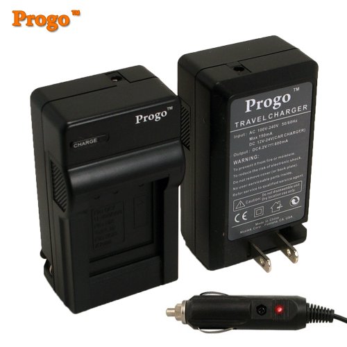 Progo Tm Brand Li-Ion Rechargeable Digital Camera Battery Charger For Sanyo Db-L80 Db-L80A. Works For Sanyo Vpc-Ca100, Vpc-Cs1, Dmx-Cs1, Vpc-Gh1,Dmx-Gh1, Vpc-Gh2,Dmx-Gh2,Vpc-Gh3,Vpc-Cg10 - Thumbnail 3