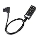 Koolertron Male D-Tap B Type Power Tap to 4-Port Female D-Tap P-Tap Hub Adapter Splitter for Photography Power