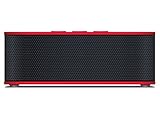 Urge Basics SoundBrick Plus NFC Ultra Portable Wireless Stereo Bluetooth Speakers with Built-In Microphone; Compatible with iPhone, Samsung, Smartphones, iPad, Surface Tablets and Mp3 Players Red