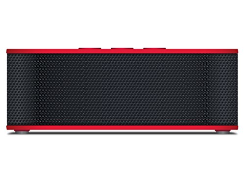 Urge Basics SoundBrick Plus NFC Ultra Portable Wireless Stereo Bluetooth Speakers with Built-In Microphone; Compatible with iPhone, Samsung, Smartphones, iPad, Surface Tablets and Mp3 Players Red