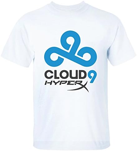 XHAND Men's Cool CSGO Cloud 9 Hypep C9 Soft T-Shirt white XL
