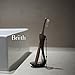 Briiith Acrylic Toothbrush Holder,Ring Dish Stand for Bathroom Vanity Countertops-Clear,White,Nature