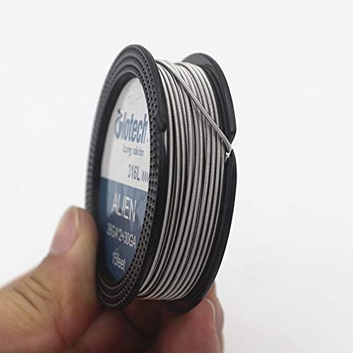 GLOTECH 316L ALIEN TIGER FUSED CLAPTON TWISTED HEATING WIRE FOR DIY COILS BUILDING (CLAPTON)