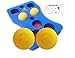 Beaver LAX Massage Balls | Lacrosse Balls & Shiatsu Trigger Point Massage Plate 3 pc Set & Free eGuide: Physical Therapy Myofascial Targeted Release. Massage Block & Lacrosse Balls (Yellow Yellow)