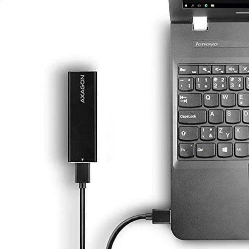 AXAGON EEM2-U3 USB3.0 - SATA M.2. Externe Box in Vollmetallausführung für M.2 SATA B-Key SSD-Festplatten mit einer Größe… – Bild 5