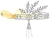 BABEYOND 1920s Flapper Headband Great Gatsby Inspired Art Deco Headpiece Vintage 20s Flapper Gatsby Accessories Silver Tone (Style 1)