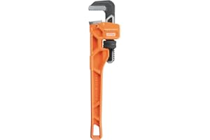 Klein Tools 68227 14-Inch Cast Iron Pipe Wrench, Heavy Duty Adjustable Plumbing Wrench with I-Beam Handle, 2-Inch Jaw Capacit