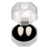 Shappy 1 Pair of Halloween Cosplay Prop Party Decoration Vampire Teeth Horror False Teeth Small Size (13 mm)