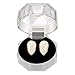 Shappy 1 Pair of Halloween Cosplay Prop Party Decoration Vampire Teeth Horror False Teeth Small Size (13 mm)